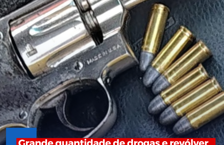 Grande quantidade de drogas e revólver são encontrados com homem que tentou atropelar PM em Ibaté