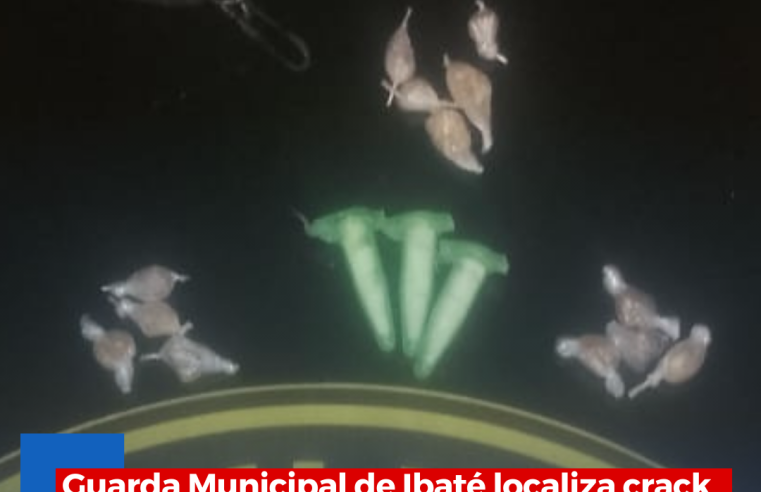 Guarda Municipal de Ibaté localiza crack e cocaína na praça do Cruzado