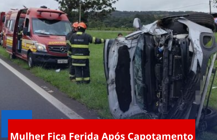 Mulher Fica Ferida Após Capotamento na Washington Luís