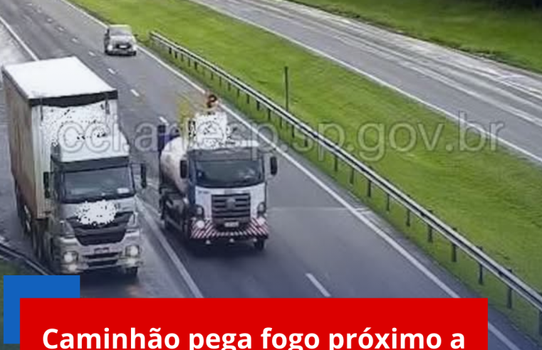 Caminhão pega fogo próximo a Itirapina