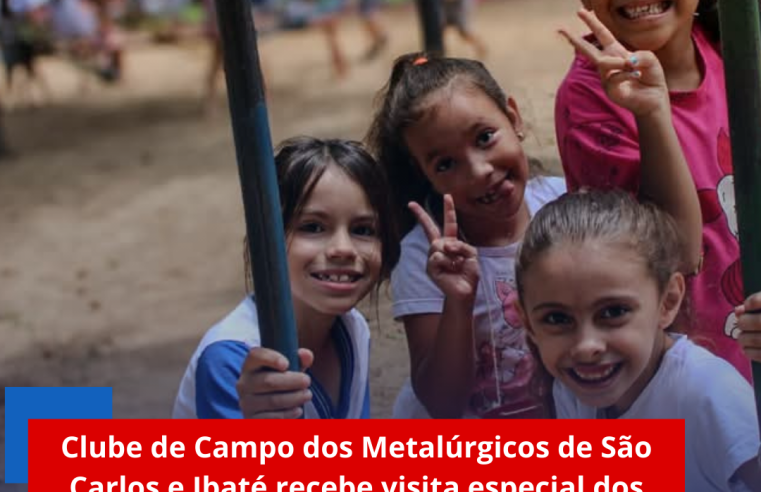 Clube de Campo dos Metalúrgicos de São Carlos e Ibaté recebe visita especial dos alunos da rede municipal