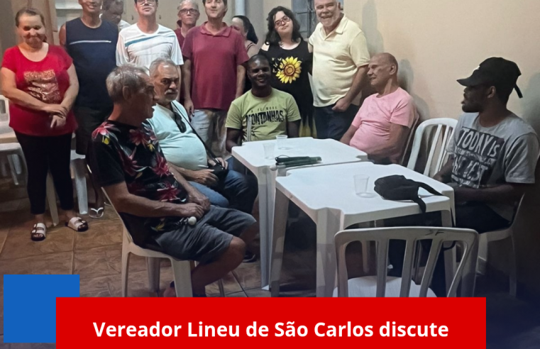 Vereador Lineu São Carlos discute acessibilidade para pessoas com deficiência visual