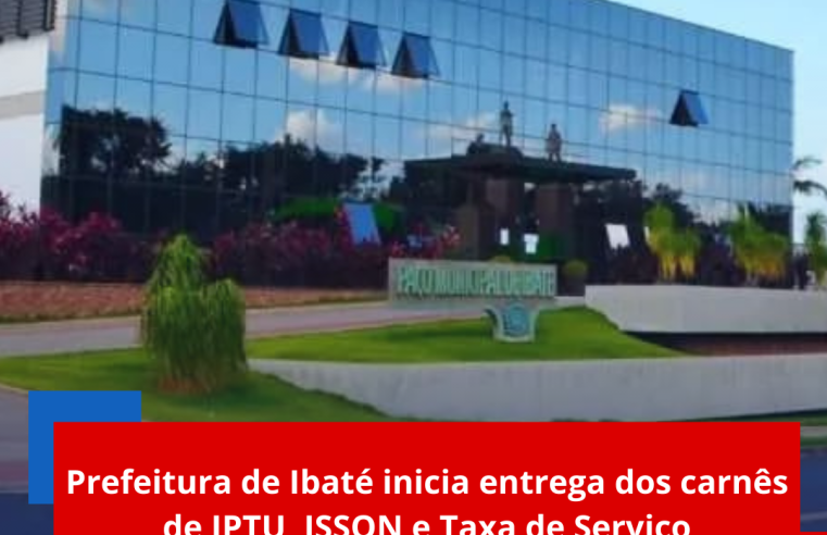 Prefeitura de Ibaté inicia entrega dos carnês de IPTU, ISSQN e Taxa de Serviço