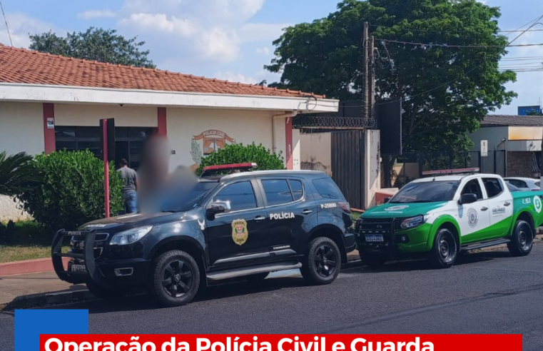 Operação da Polícia Civil e Guarda Municipal de Ibaté termina com prisão de procurado por roubo