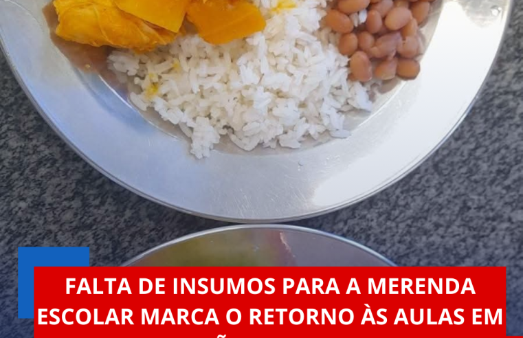 Falta de insumos para a merenda escolar marca o retorno as aulas em São Carlos