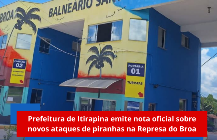 Prefeitura de Itirapina emite nota oficial sobre novos ataques de piranhas na Represa do Broa