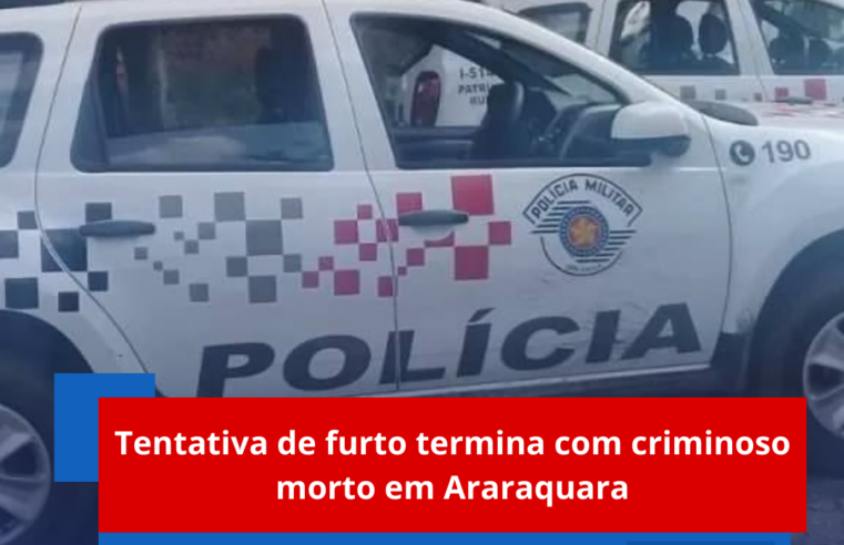 Tentativa de furto termina com criminoso morto em Araraquara