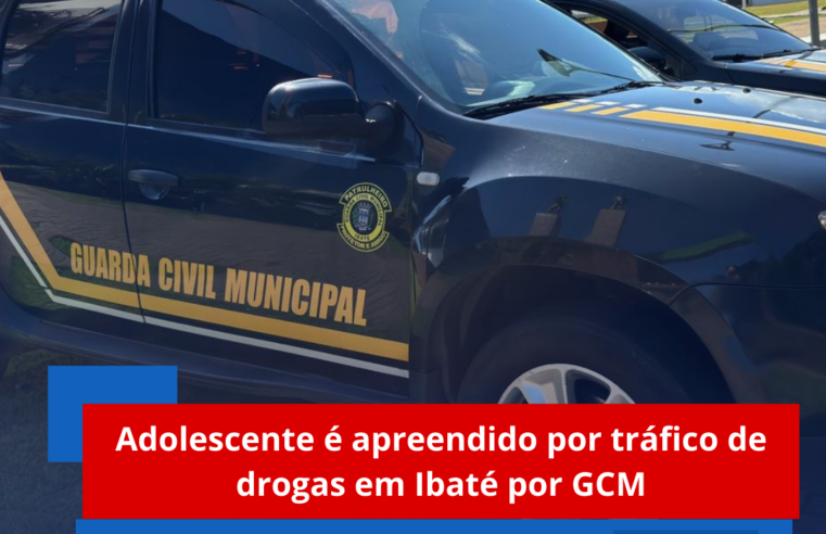 Adolescente é apreendido por tráfico de drogas em Ibaté por GCM