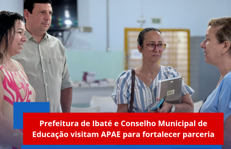 Prefeitura de Ibaté e Conselho Municipal de Educação visitam APAE para fortalecer parceria