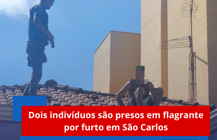 Dois indivíduos são presos em flagrante por furto em São Carlos