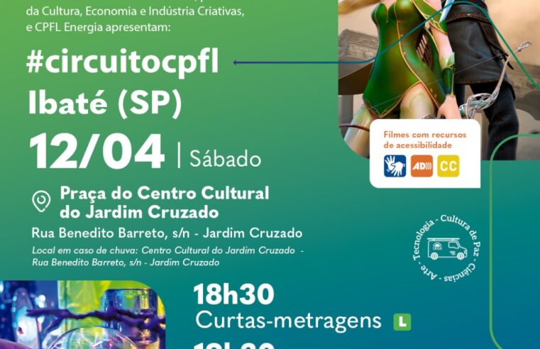 CineSolarzinho chega em Ibaté com sessões de cinema movido a energia solar neste sábado