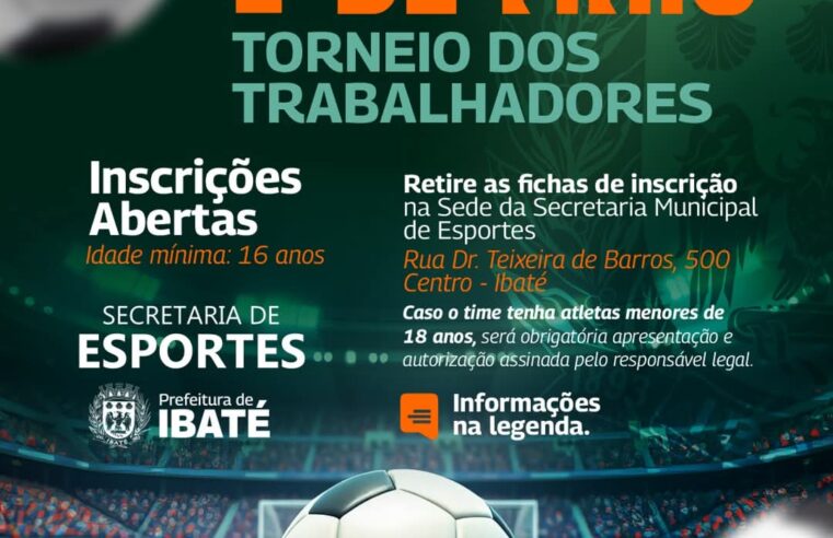 Ibaté vai sediar o Torneio de futebol 1º de Maio