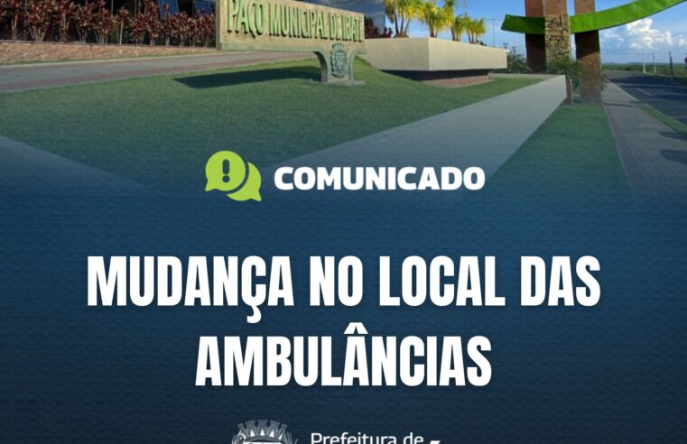 Prefeitura de Ibaté informa alteração temporária no atendimento de ambulâncias