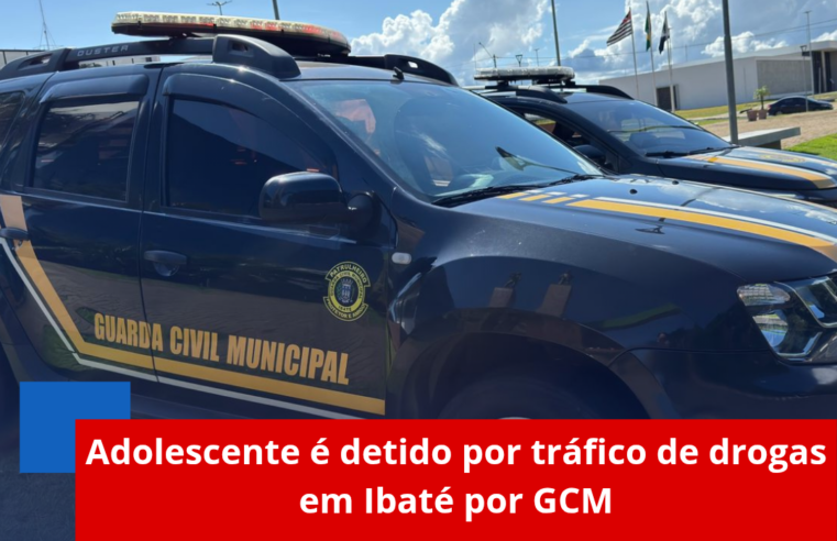 Adolescente é detido por tráfico de drogas em Ibaté por GCM
