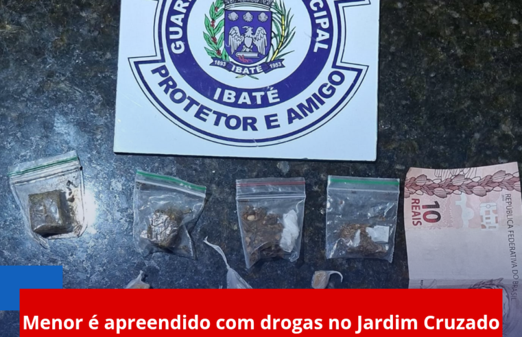 Menor é apreendido com drogas no Jardim Cruzado pela GCM