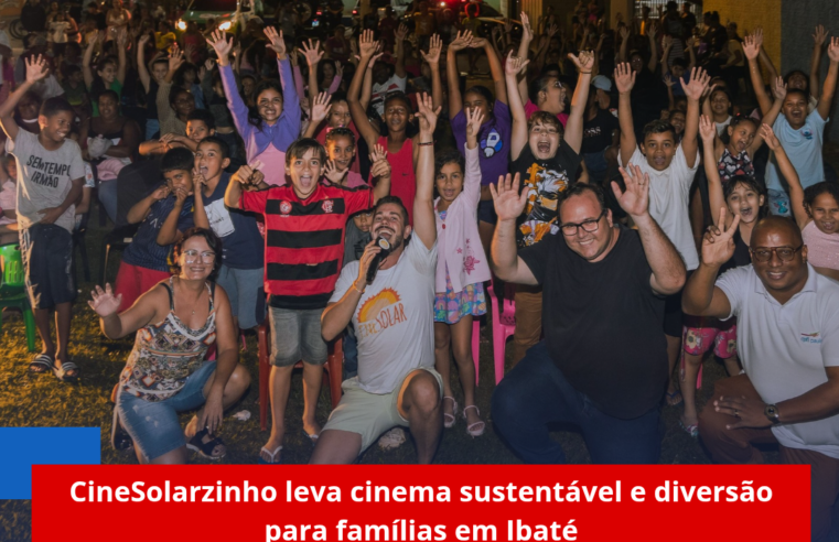 CineSolarzinho leva cinema sustentável e diversão para famílias em Ibaté