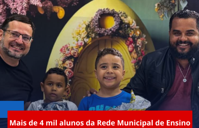 Mais de 4 mil alunos da Rede Municipal de Ensino de Ibaté recebem ovos de Páscoa