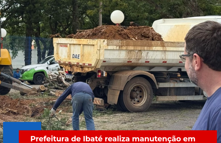 Prefeitura de Ibaté realiza manutenção em rede de água rompida
