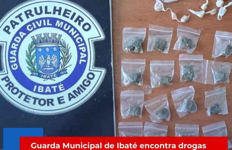 Guarda Municipal de Ibaté encontra drogas na Pista de Saúde
