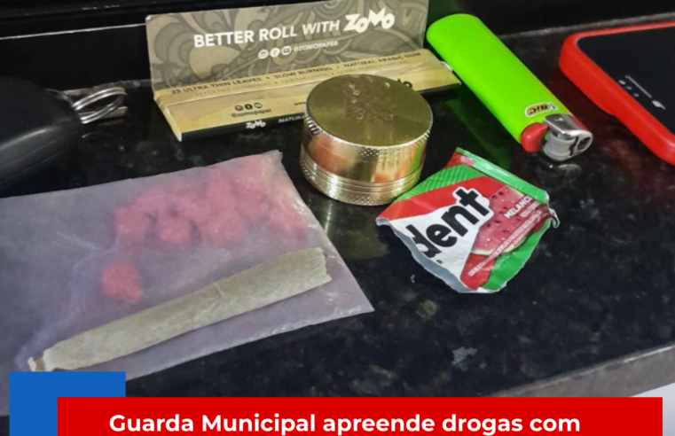 Guarda Municipal apreende drogas com suspeito no Centro de Ibaté
