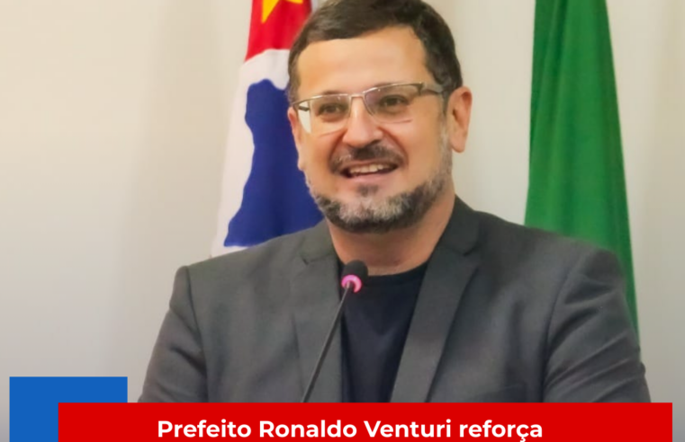 Prefeito Ronaldo Venturi reforça transparência e combate fake news em live