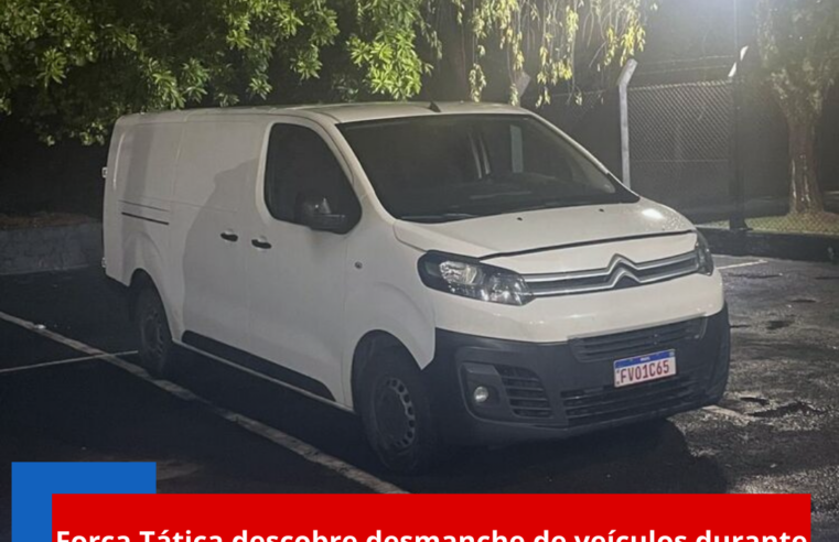 Força Tática descobre desmanche de veículos durante patrulhamento na região sul de São Carlos