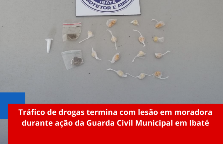 Tráfico de drogas termina com lesão em moradora durante ação da Guarda Civil Municipal em Ibaté