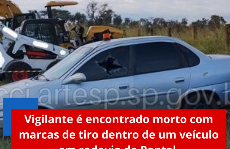 Vigilante é encontrado morto com marcas de tiro dentro de um veículo em rodovia de Pontal
