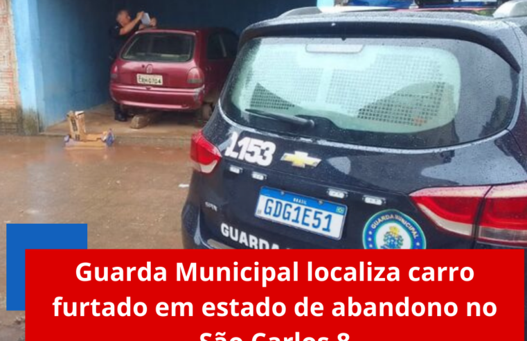 Guarda Municipal localiza carro furtado em estado de abandono no São Carlos 8