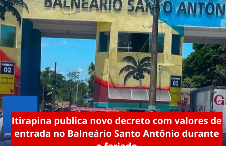 Itirapina publica novo decreto com valores de entrada no Balneário Santo Antônio durante o feriado