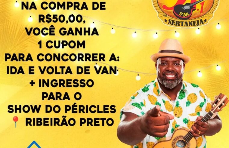 PROMOÇÃO ESPECIAL – SHOW DO PÉRICLES AO VIVO!