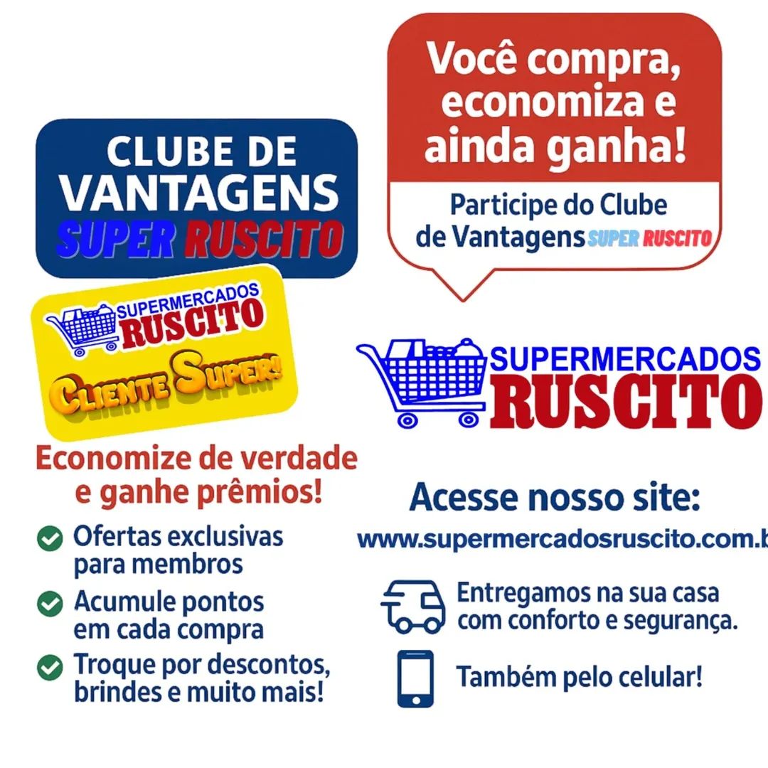 Você já conhece o Clube de Vantagens Ruscito?
