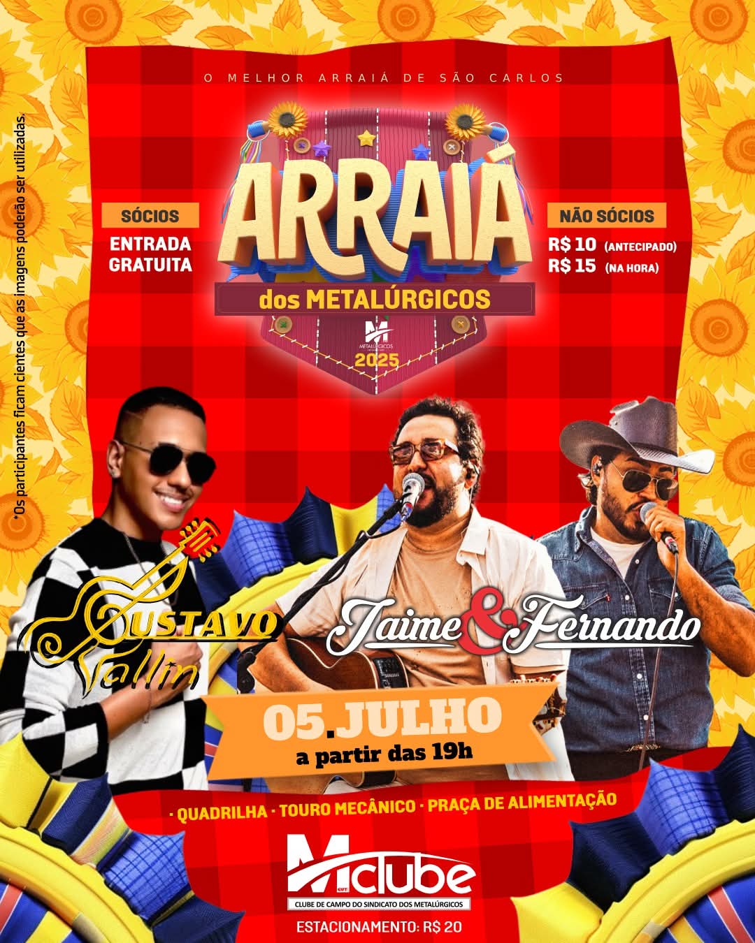 🎉🌽 VEM AÍ O ARRAIÁ DOS METALÚRGICOS 🌽🎉Prepara o chapéu de palha e a camisa xadrez, porque a festança vai ser boa demais, sô! 😍