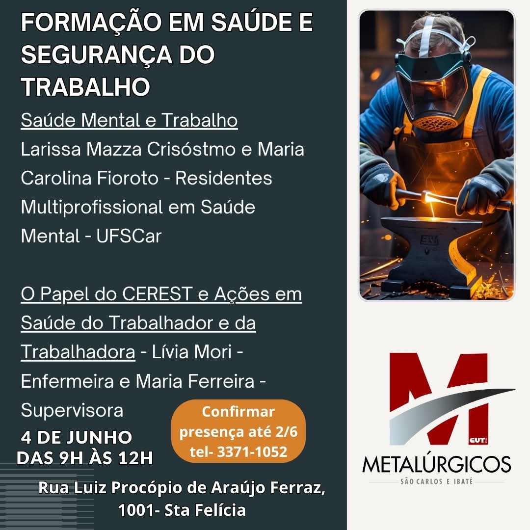 🔧 Formação em Saúde e Segurança no Trabalho – Participe! 🛠️