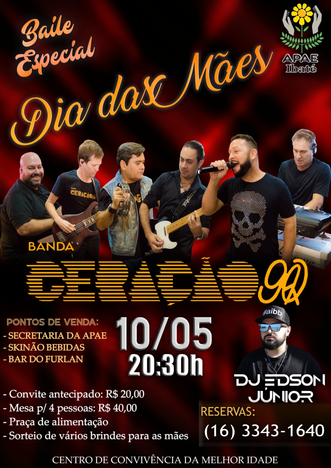 Baile Especial Dia das Mães na APAE de Ibaté