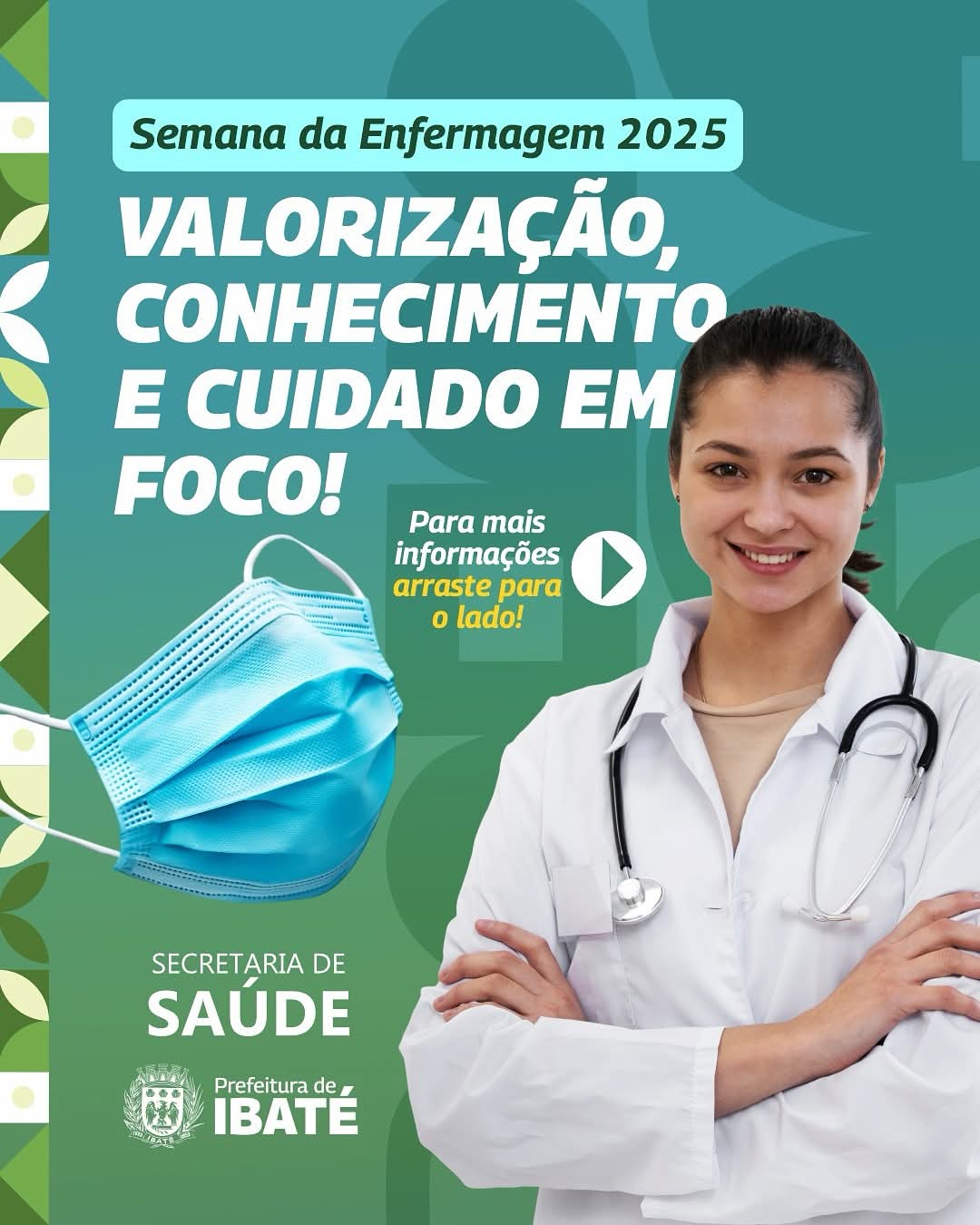 II Semana da Enfermagem de Ibaté começa hoje com foco na valorização e capacitação da categoria