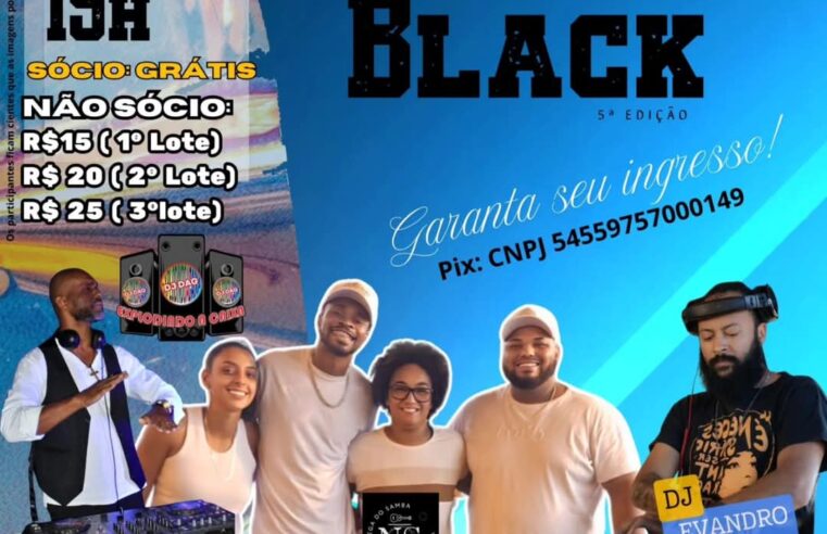 🔊 Atenção, amantes da música Black!Vem aí a 5ª Edição do Baile Black no Clube de Campo dos Metalúrgicos! 🔊