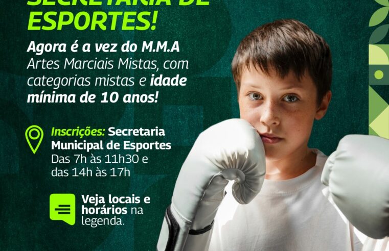Secretaria de Esportes de Ibaté lança nova modalidade: MMA está com inscrições abertas