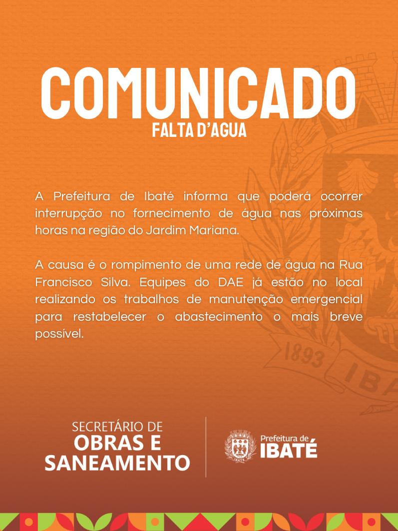 COMUNICADO IMPORTANTE