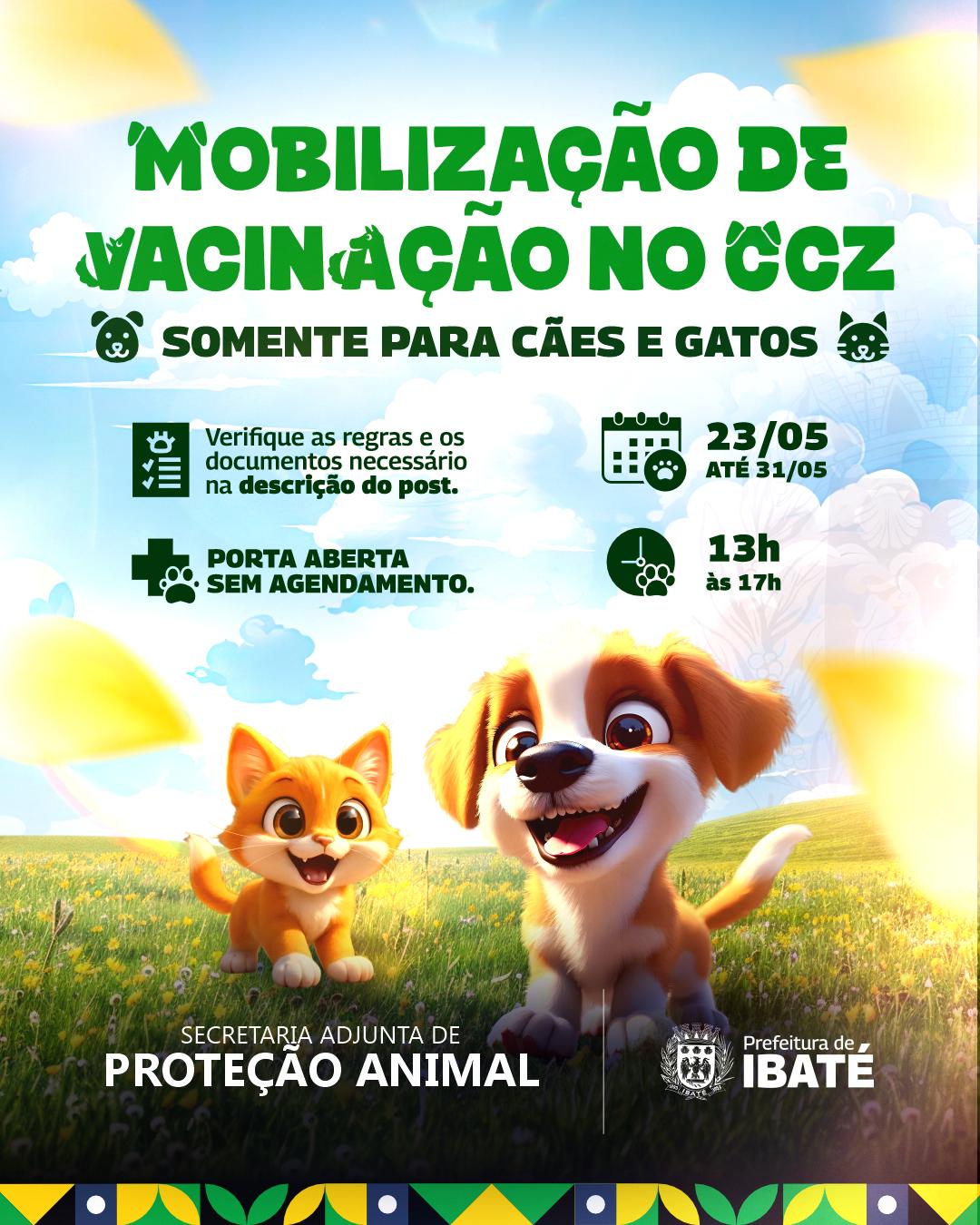 Ibaté dará início a mobilização de vacinação antirrábica no Centro de Controle de Zoonoses