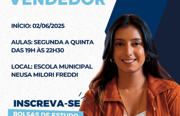Prefeitura de Ibaté em parceria com o Senac continua inscrições para curso gratuito de vendedor