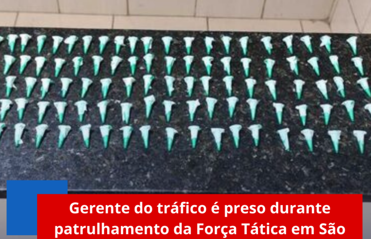 Gerente do tráfico é preso durante patrulhamento da Força Tática em São Carlos