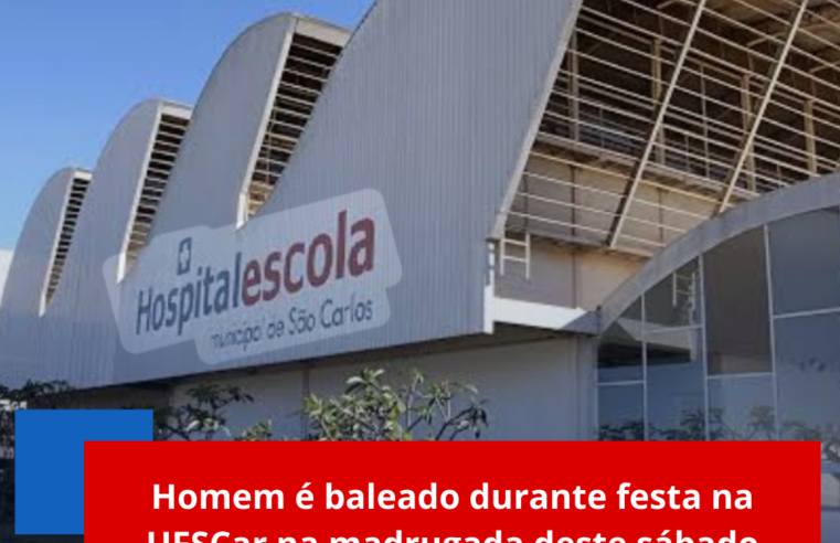 Homem é baleado durante festa na UFSCar na madrugada deste sábado