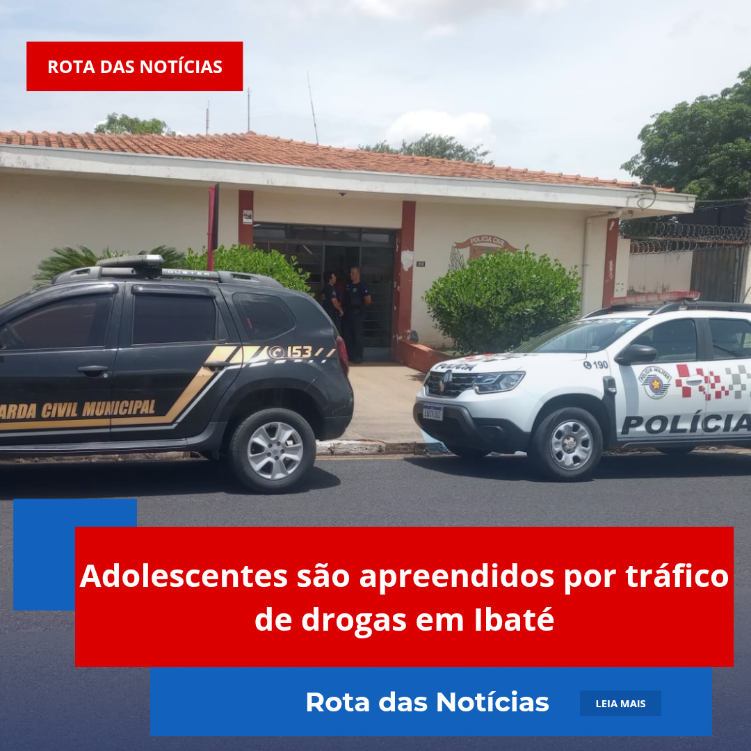 Adolescentes são apreendidos por tráfico de drogas em Ibaté