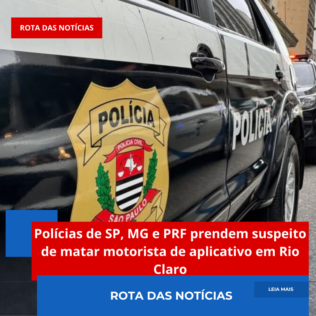 Polícias de SP, MG e PRF prendem suspeito de matar motorista de aplicativo em Rio Claro