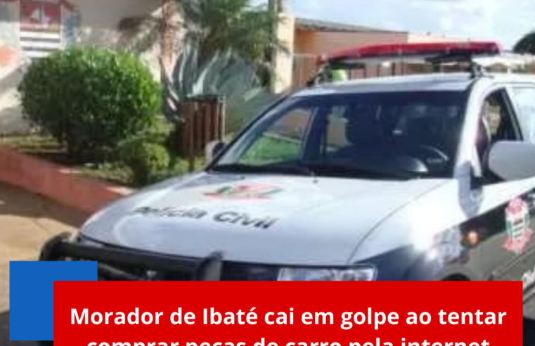 Morador de Ibaté cai em golpe ao tentar comprar peças de carro pela internet