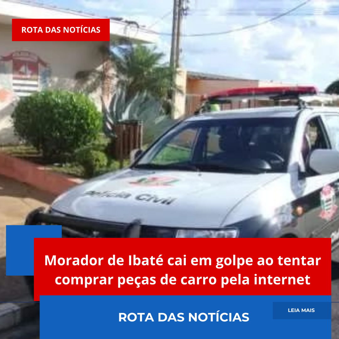 Morador de Ibaté cai em golpe ao tentar comprar peças de carro pela internet