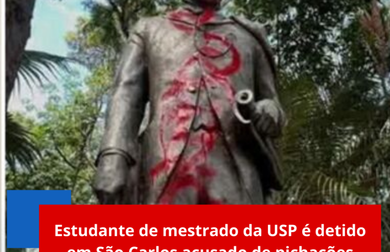 Estudante de mestrado da USP é detido em São Carlos acusado de pichações