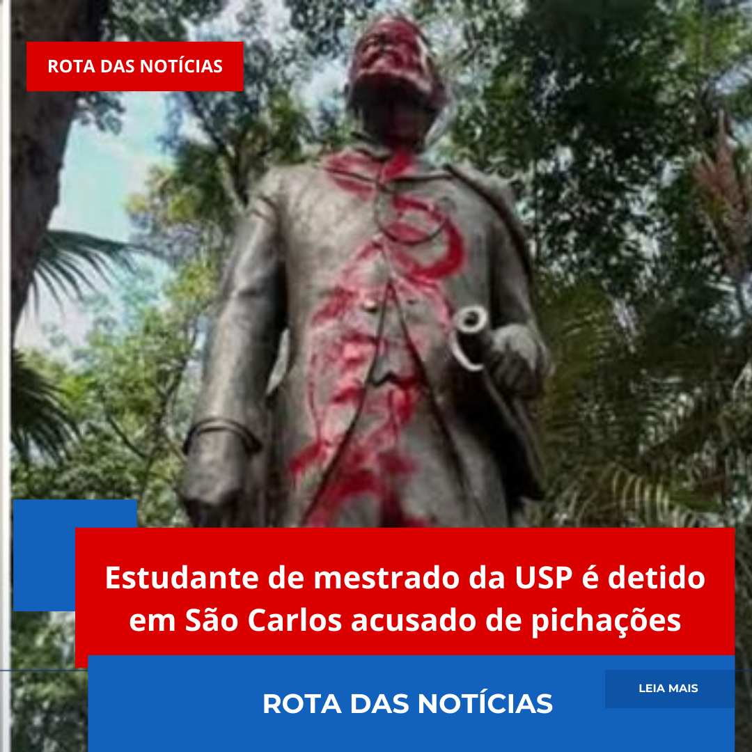 Estudante de mestrado da USP é detido em São Carlos acusado de pichações