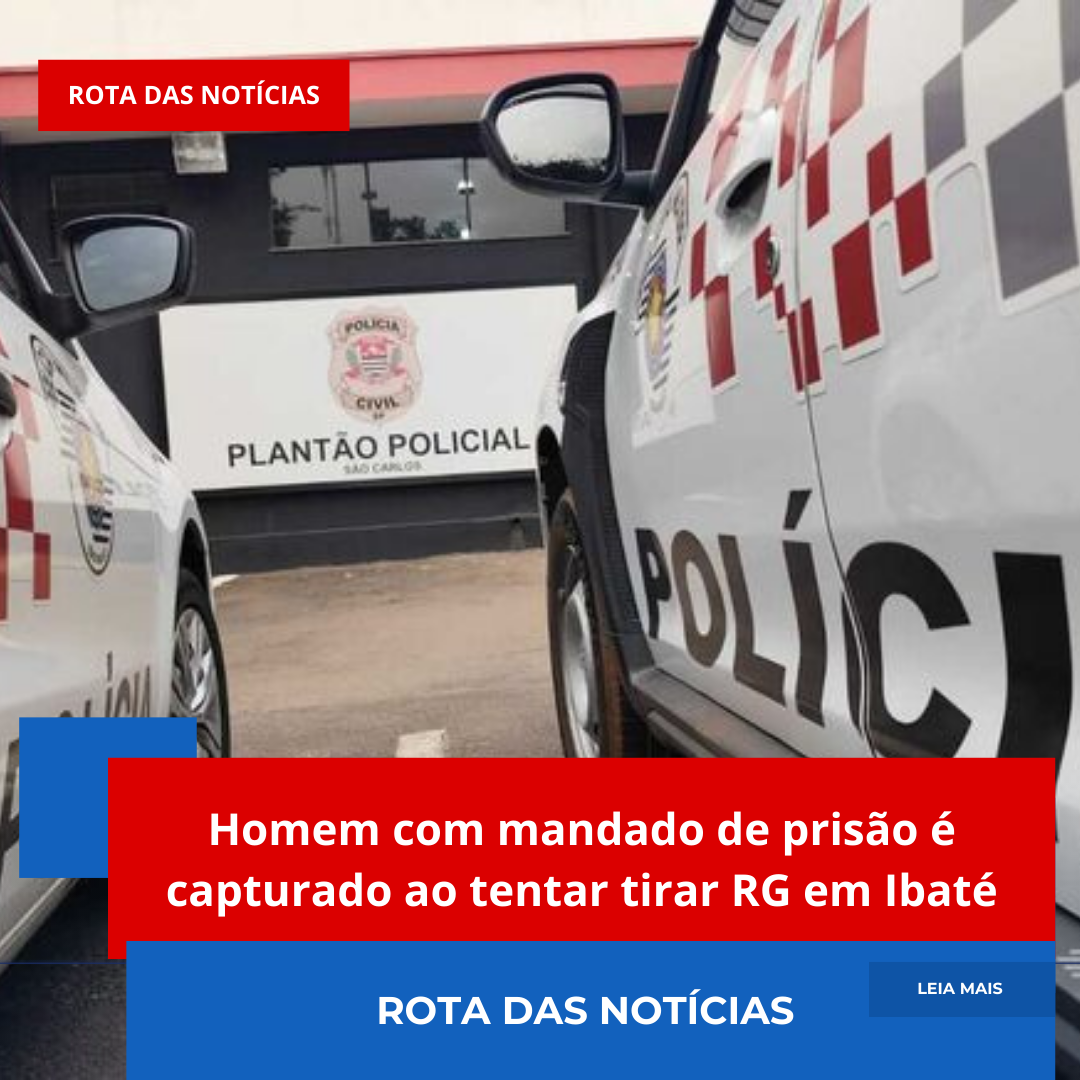 Homem com mandado de prisão é capturado ao tentar tirar RG em Ibaté